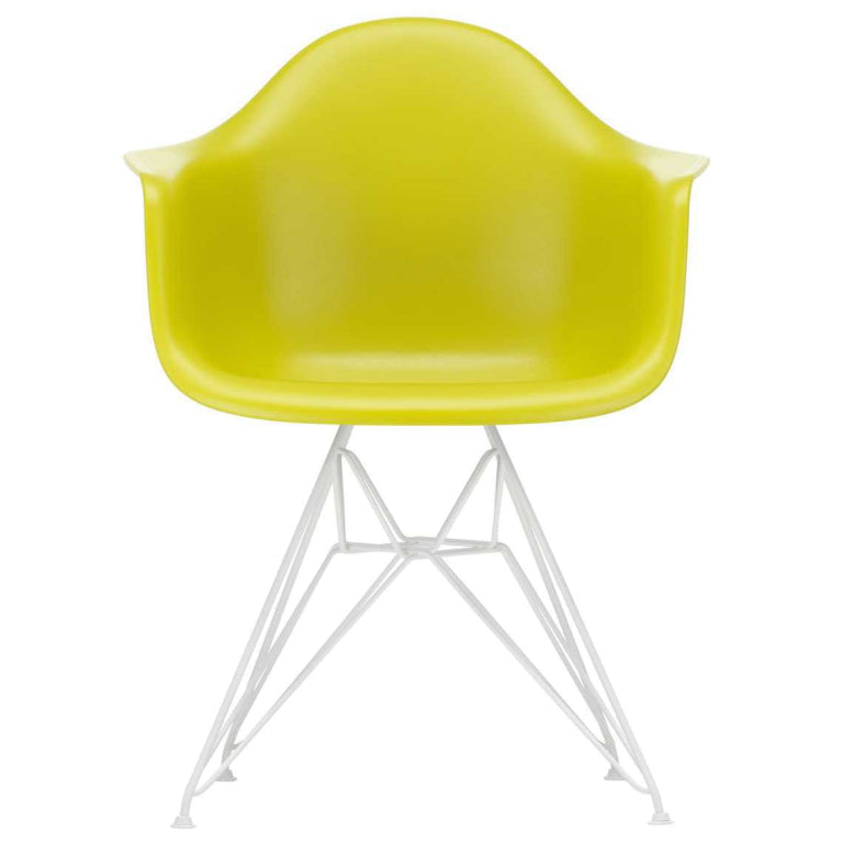 Vitra Eames DAR stoel wit gepoedercoat onderstel