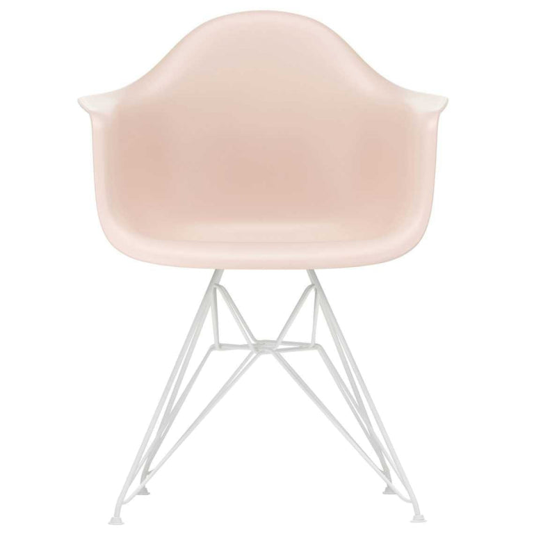 Vitra Eames DAR stoel wit gepoedercoat onderstel