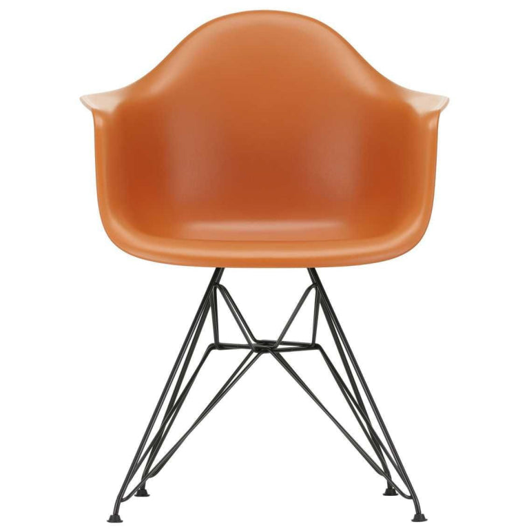 Vitra Eames DAR stoel zwart gepoedercoat onderstel