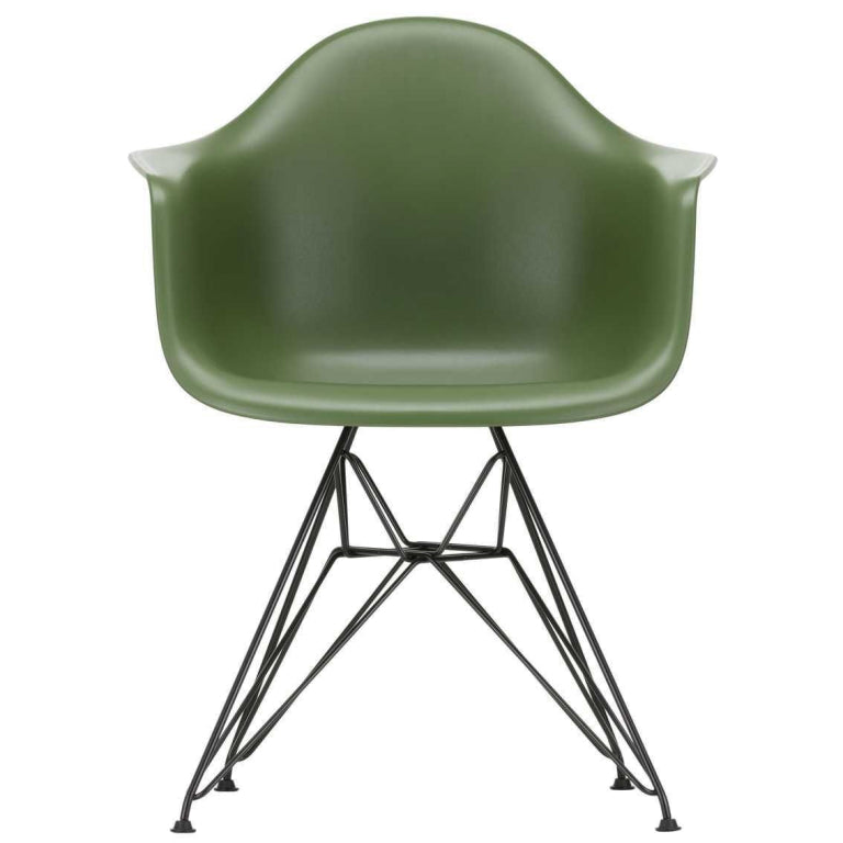 Vitra Eames DAR stoel zwart gepoedercoat onderstel