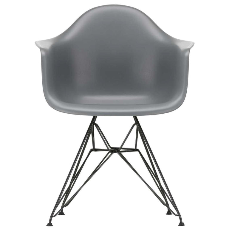 Vitra Eames DAR stoel zwart gepoedercoat onderstel