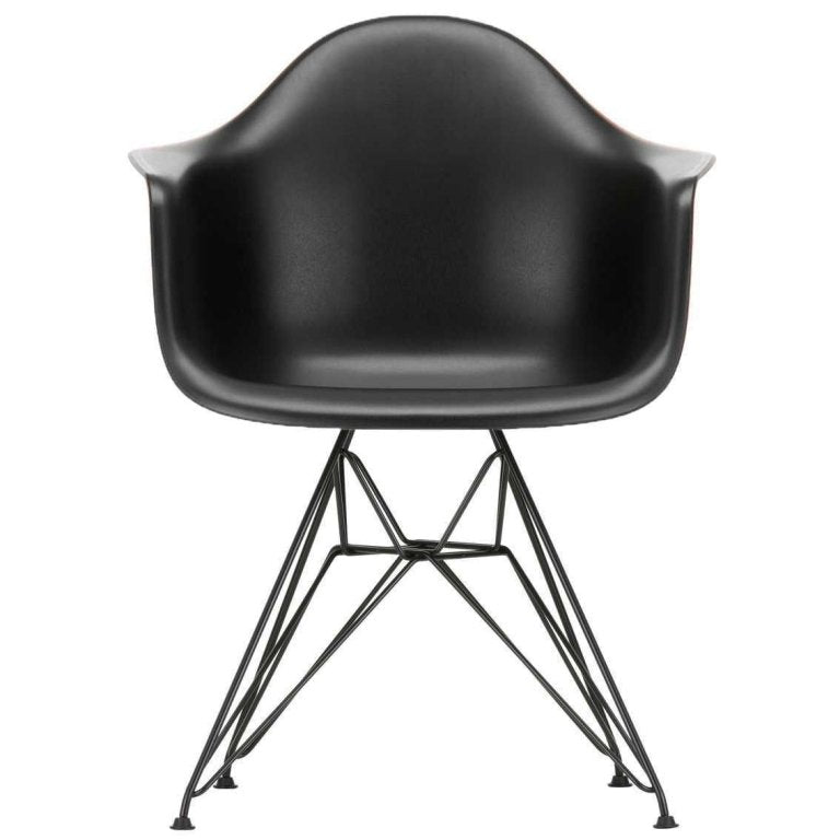 Vitra Eames DAR stoel zwart gepoedercoat onderstel