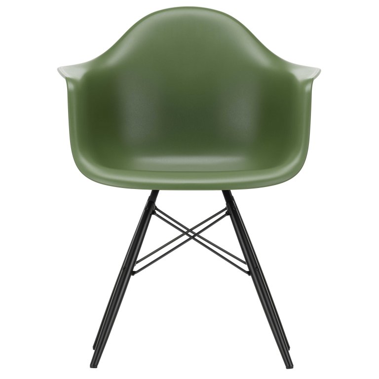 Vitra Eames DAW chair black maple base