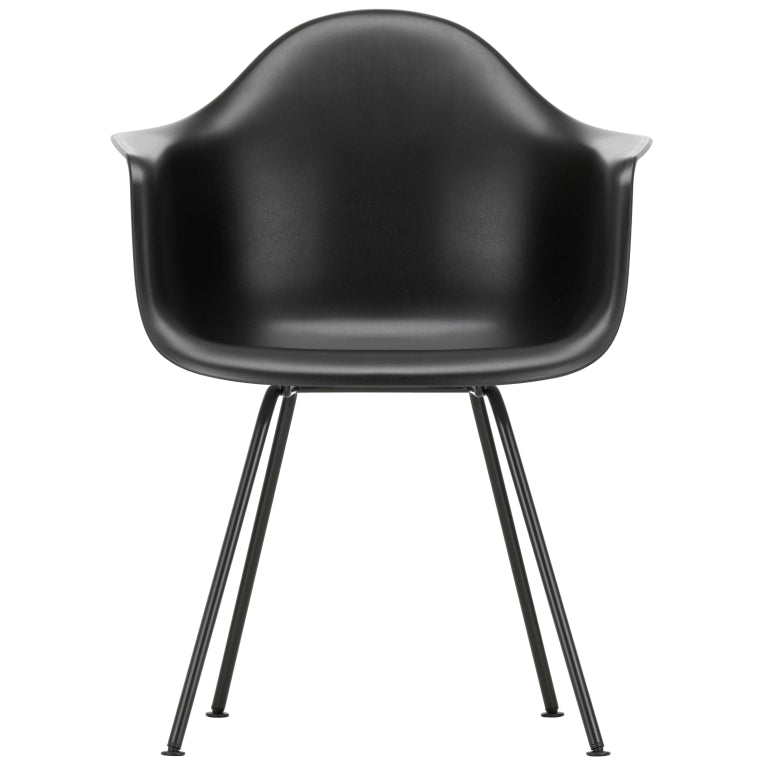 Vitra Eames DAX stoel zwart gepoedercoat onderstel