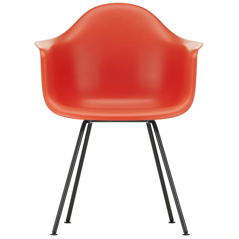 Vitra Eames DAX stoel zwart gepoedercoat onderstel