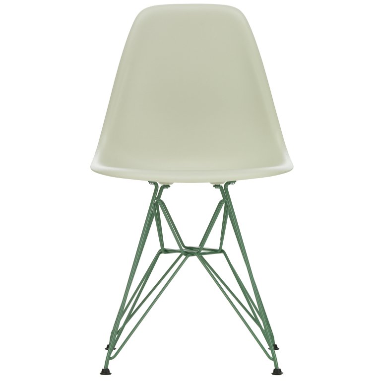 Vitra Eames DSR Colours stoel Pebble, onderstel