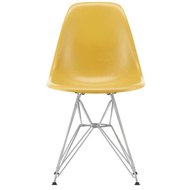 Vitra Eames DSR Fiberglass stoel chroom onderstel