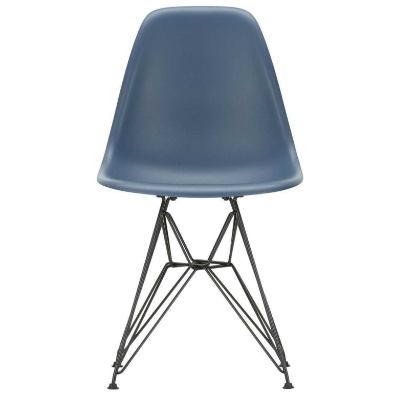 Vitra Eames DSR stoel zwart gepoedercoat onderstel