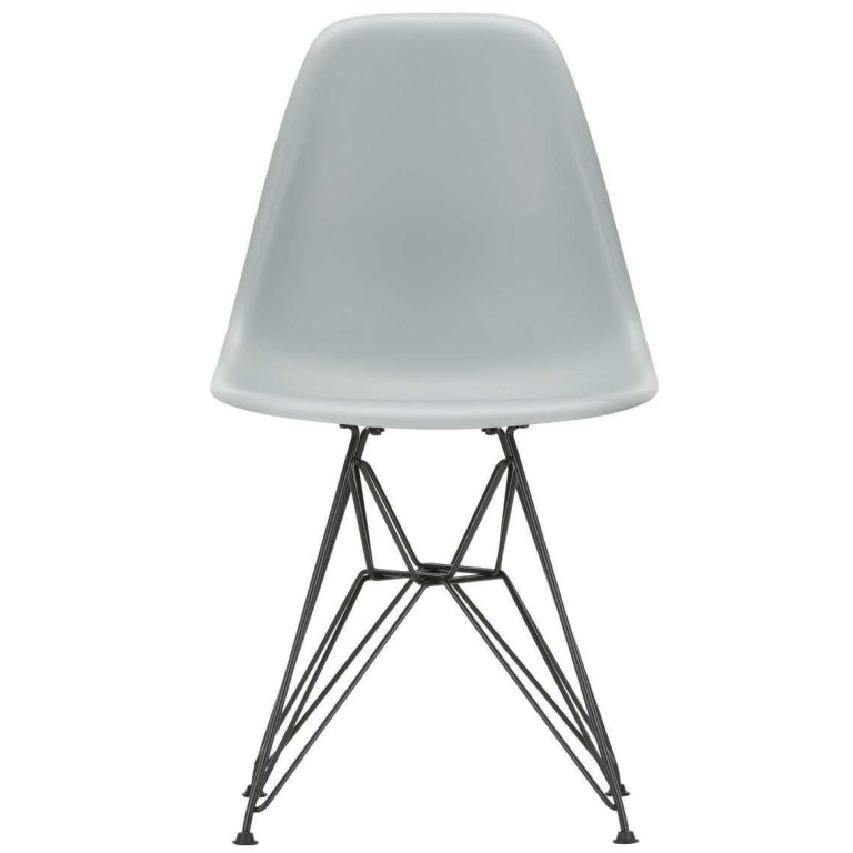 Vitra Eames DSR stoel zwart gepoedercoat onderstel