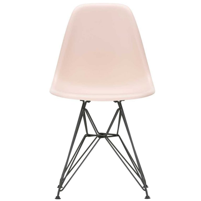 Vitra Eames DSR stoel zwart gepoedercoat onderstel