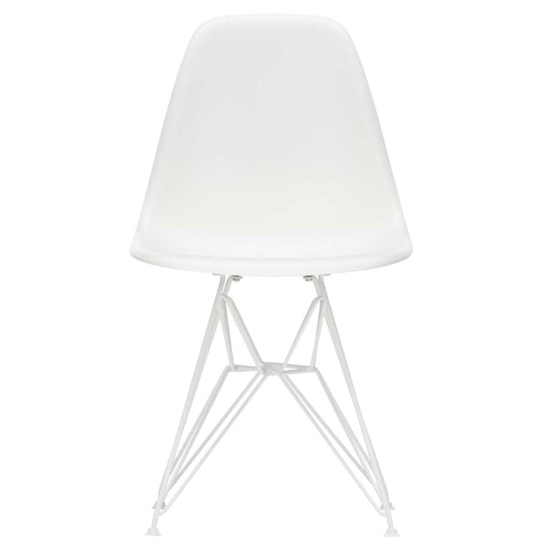 Vitra Eames DSR chair white powder coated base