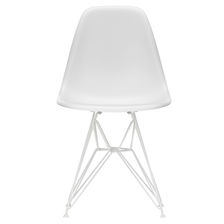 Vitra Eames DSR chair white powder coated base