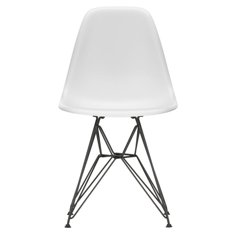 Vitra Eames DSR stoel zwart gepoedercoat onderstel