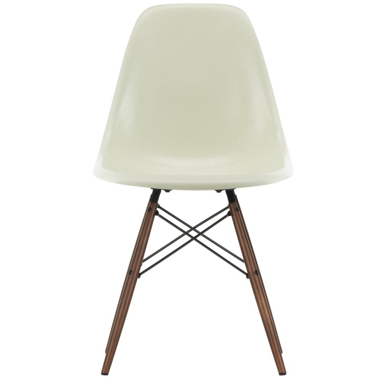 Vitra Eames DSW Fiberglass stoel esdoorn donker