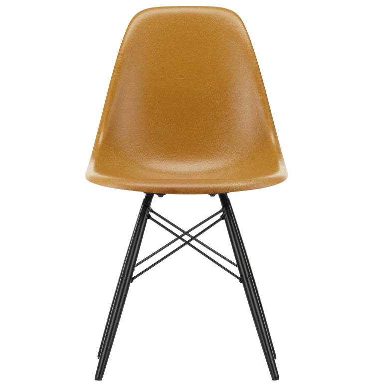 Vitra Eames DSW Fiberglass chair maple black