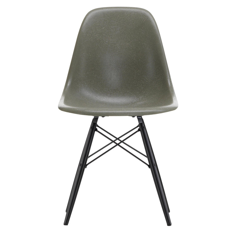 Vitra Eames DSW Fiberglass chair maple black