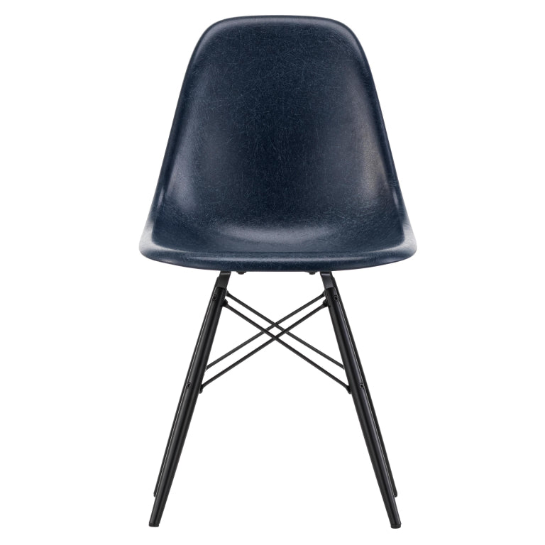 Vitra Eames DSW Fiberglass chair maple black