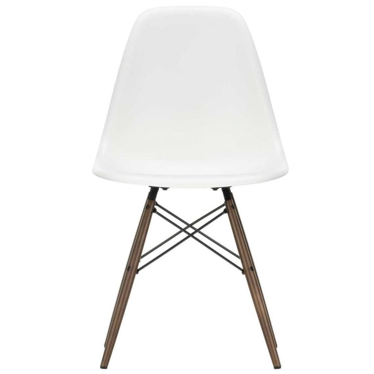 Vitra Eames DSW stoel donker esdoorn onderste