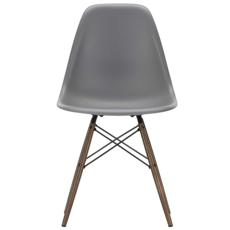 Vitra Eames DSW stoel donker esdoorn onderste