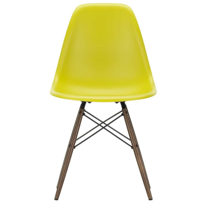 Vitra Eames DSW stoel donker esdoorn onderste