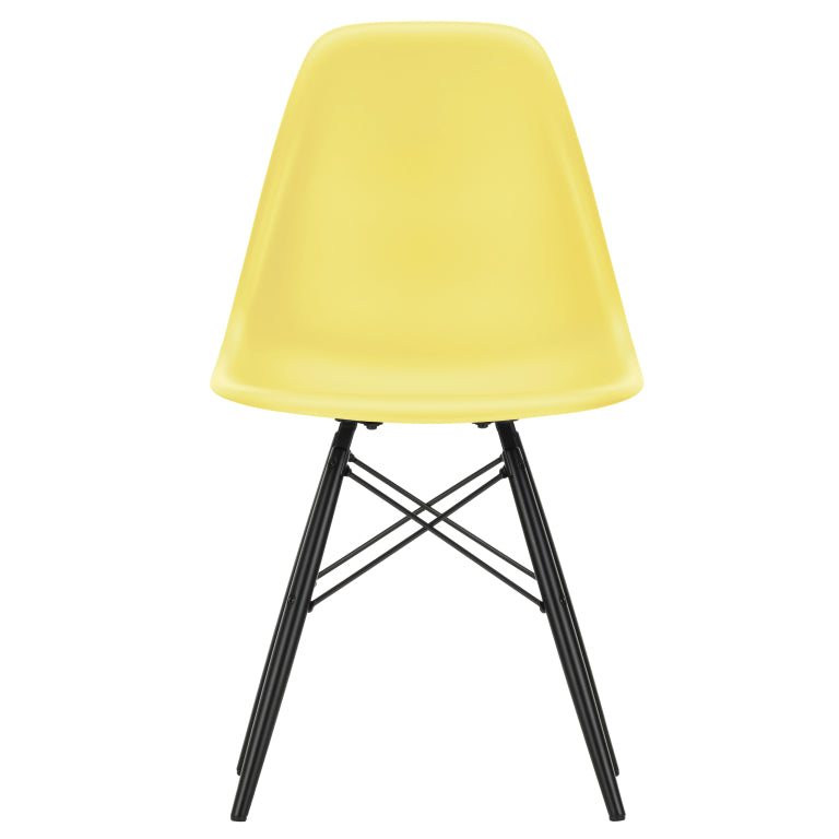 Vitra Eames DSW stoel zwart esdoorn onderstel