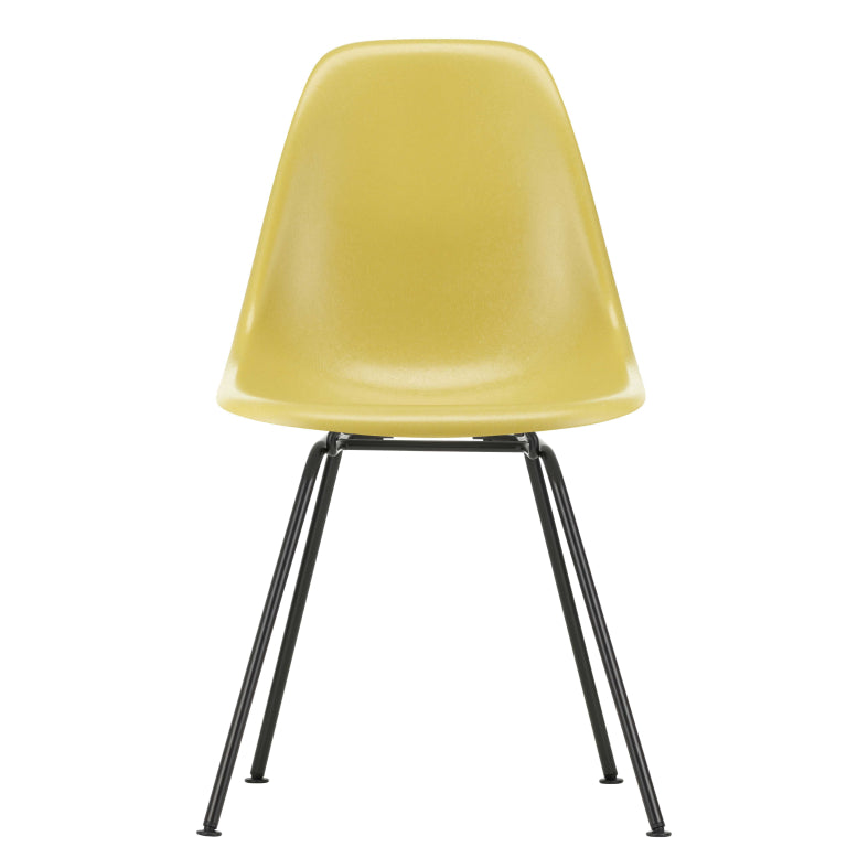 Vitra Eames DSX Fiberglass stoel zwart onderstel