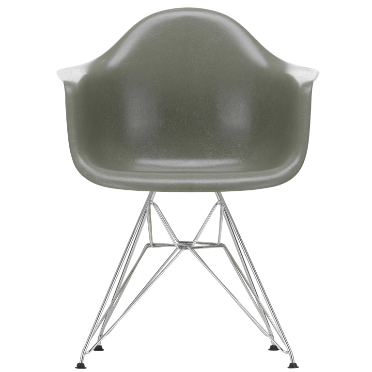 Vitra Eames DAR Fiberglass stoel chroom