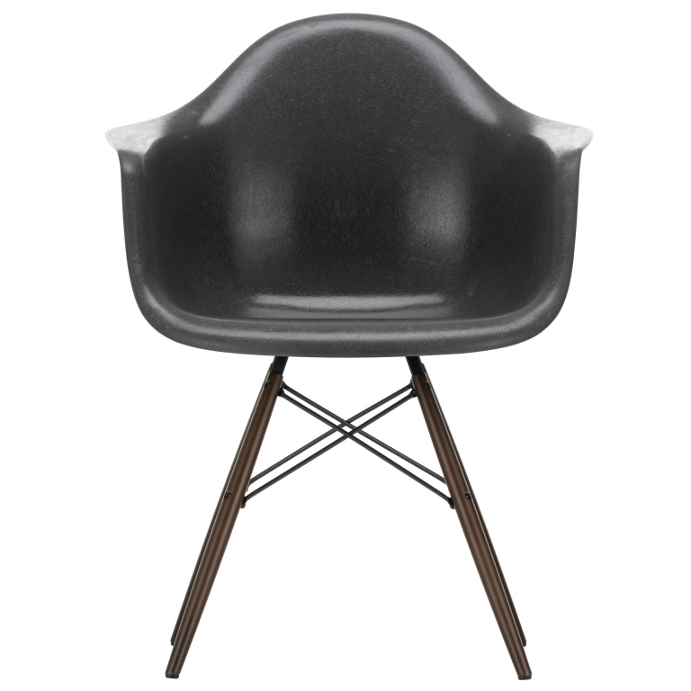 Vitra Eames DAW Fiberglass chair dark maple