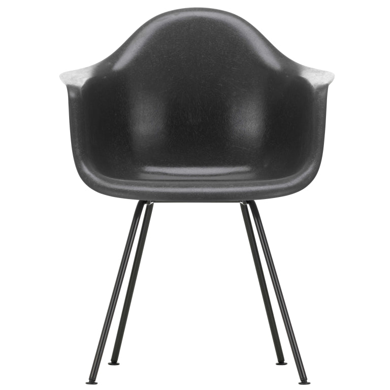 Vitra Eames DAX Fiberglass stoel zwart