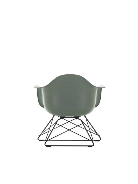 Vitra Eames LAR Fiberglass loungestoel zwart