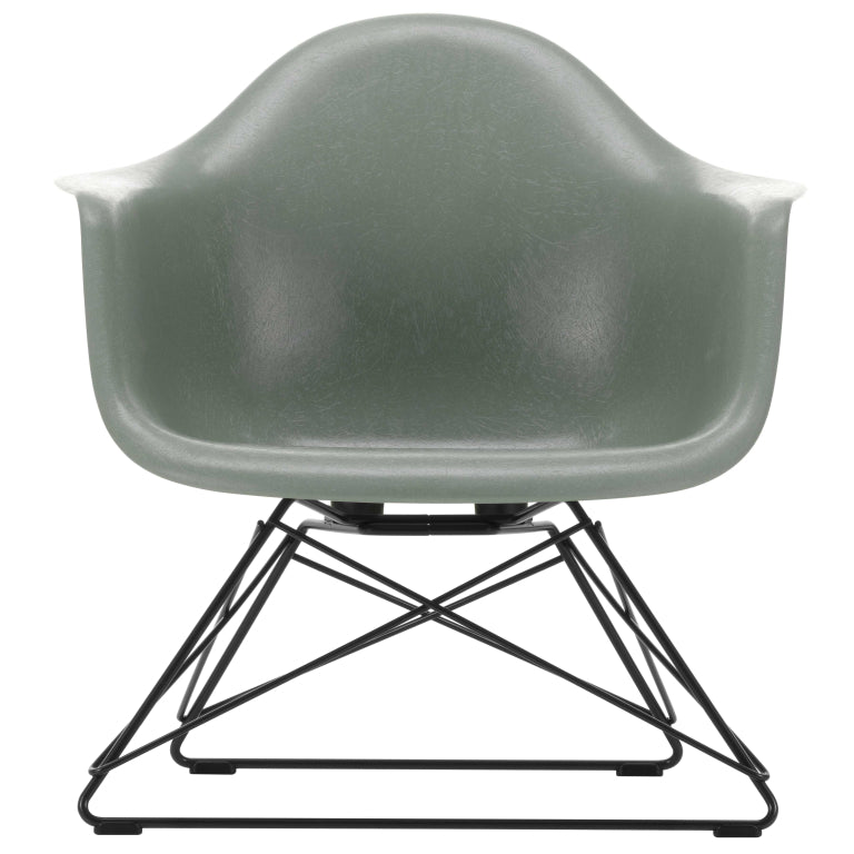 Vitra Eames LAR Fiberglass loungestoel zwart