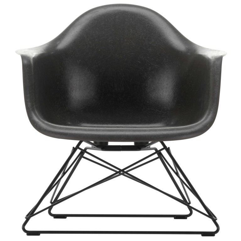 Vitra Eames LAR Fiberglass loungestoel zwart