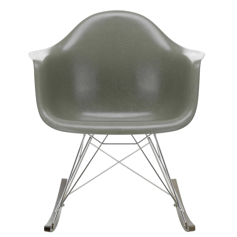 Vitra Eames RAR Fiberglass schommelstoel esdoorn donker