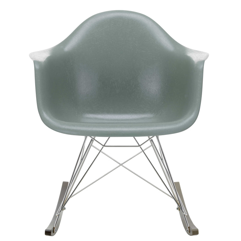 Vitra Eames RAR Fiberglass schommelstoel esdoorn donker