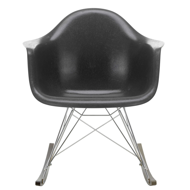 Vitra Eames RAR Fiberglass schommelstoel esdoorn donker