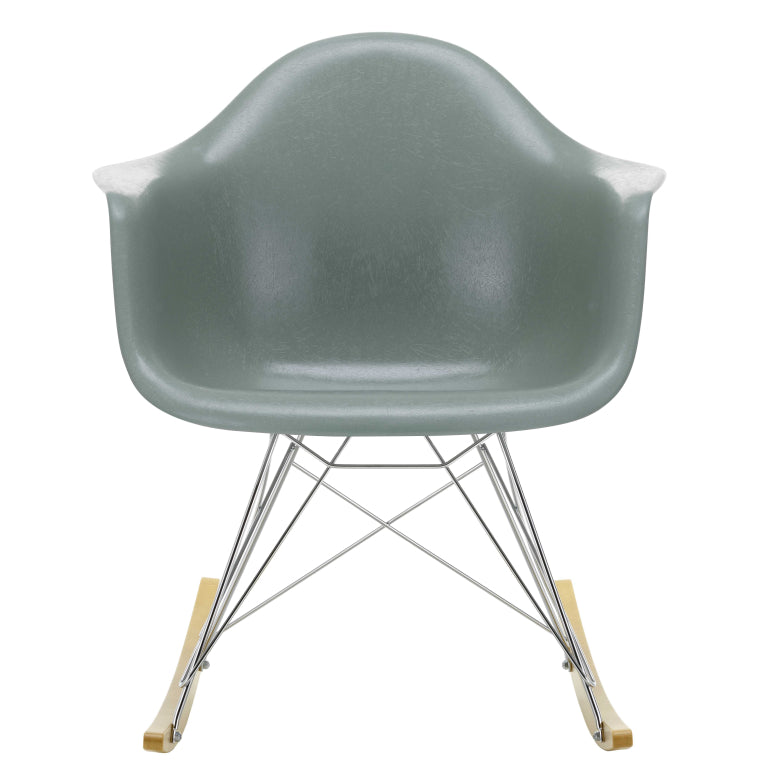 Vitra Eames RAR Fiberglass rocking chair maple gold