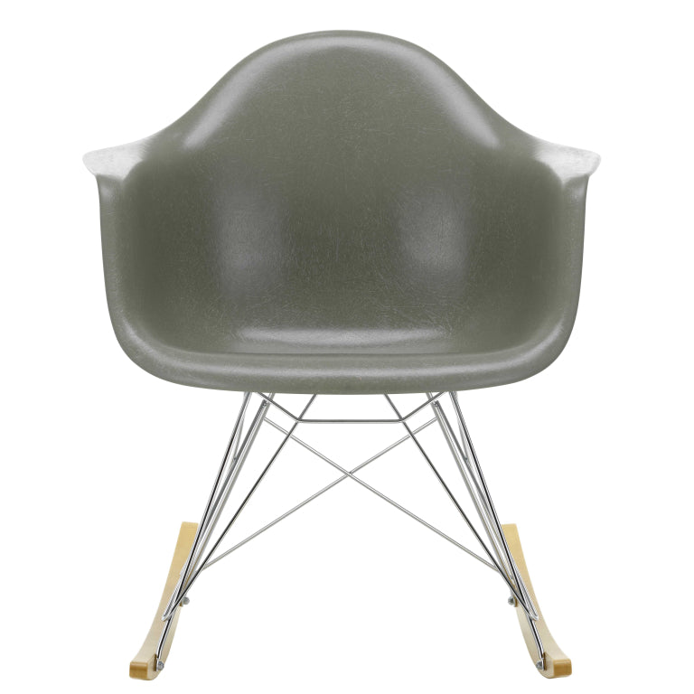 Vitra Eames RAR Fiberglass schommelstoel esdoorn goud