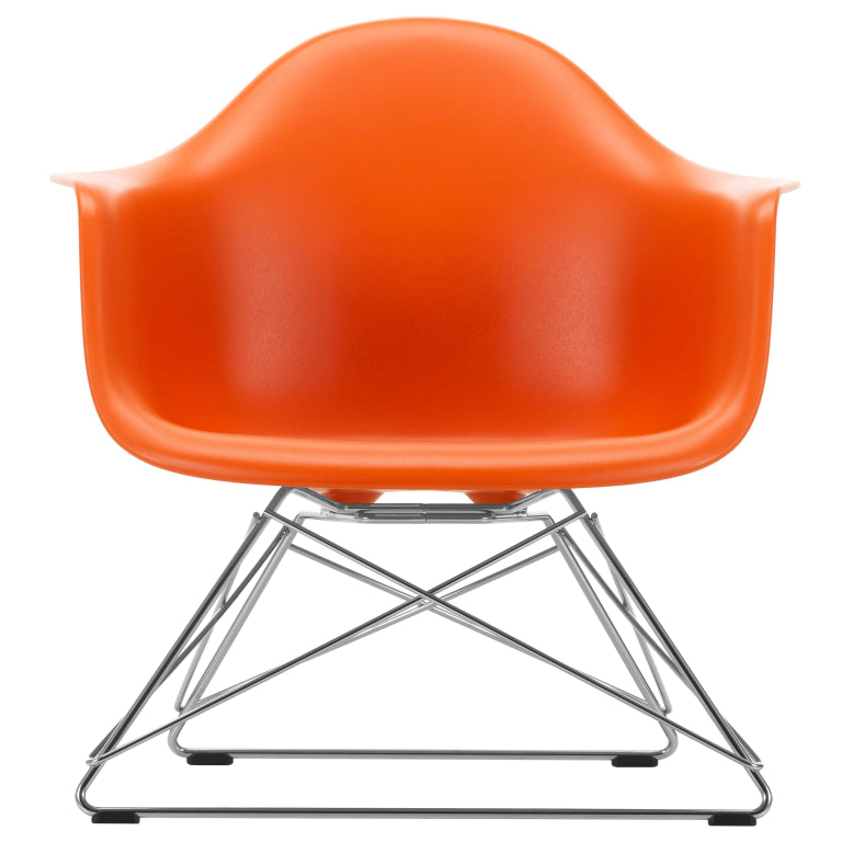 Vitra Eames LAR loungestoel verchroomd onderstel