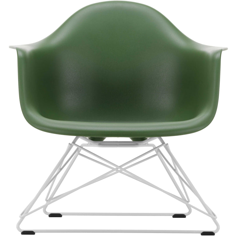 Vitra Eames LAR loungestoel wit onderstel