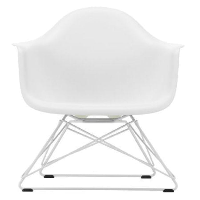 Vitra Eames LAR loungestoel wit onderstel