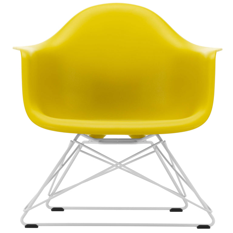 Vitra Eames LAR loungestoel wit onderstel