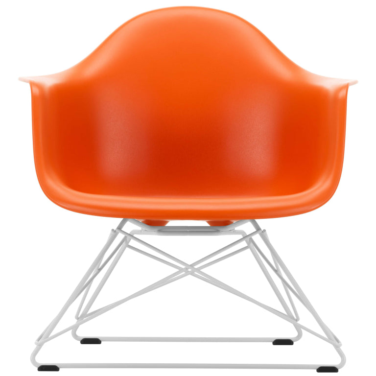 Vitra Eames LAR loungestoel wit onderstel