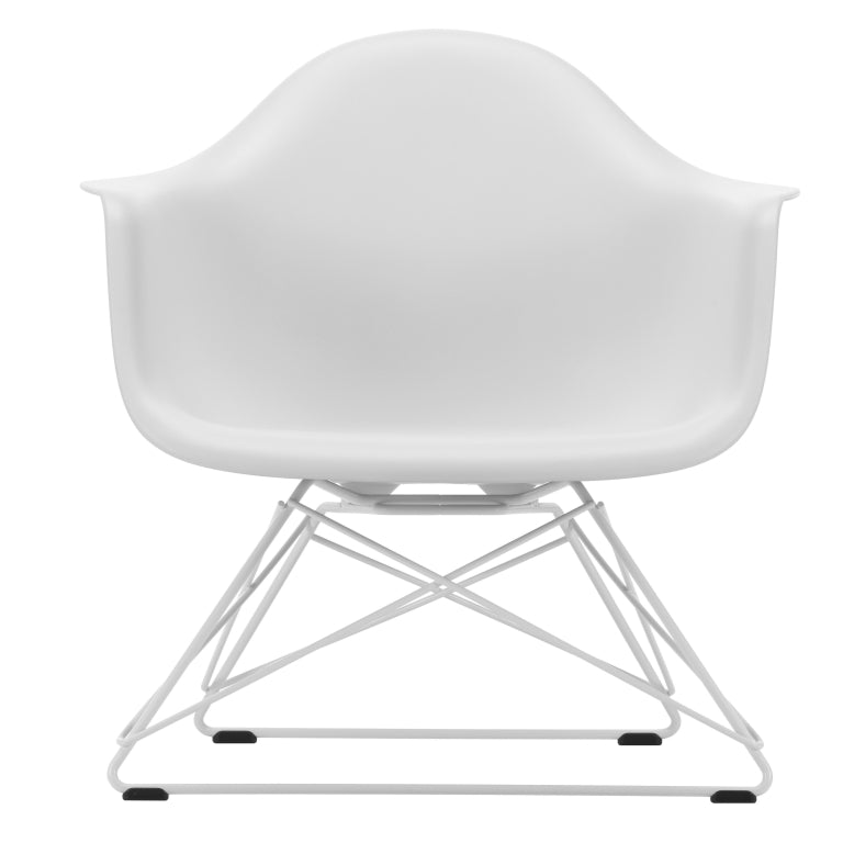 Vitra Eames LAR loungestoel wit onderstel