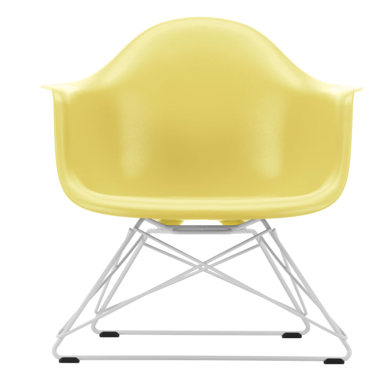 Vitra Eames LAR loungestoel wit onderstel