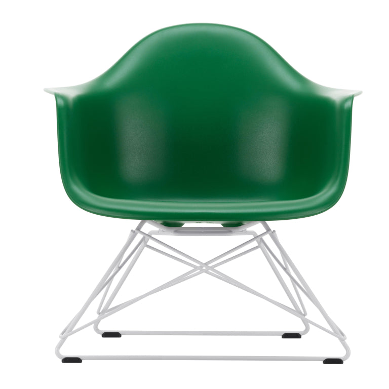 Vitra Eames LAR loungestoel wit onderstel