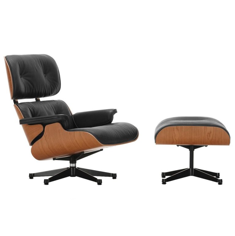 Vitra VitraEames Lounge chair with Ottoman armchair (new dimensions)