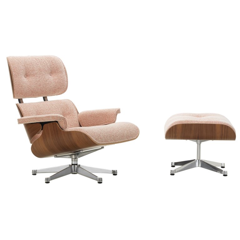 Vitra Eames Lounge chair met Ottoman fauteuil Nubia