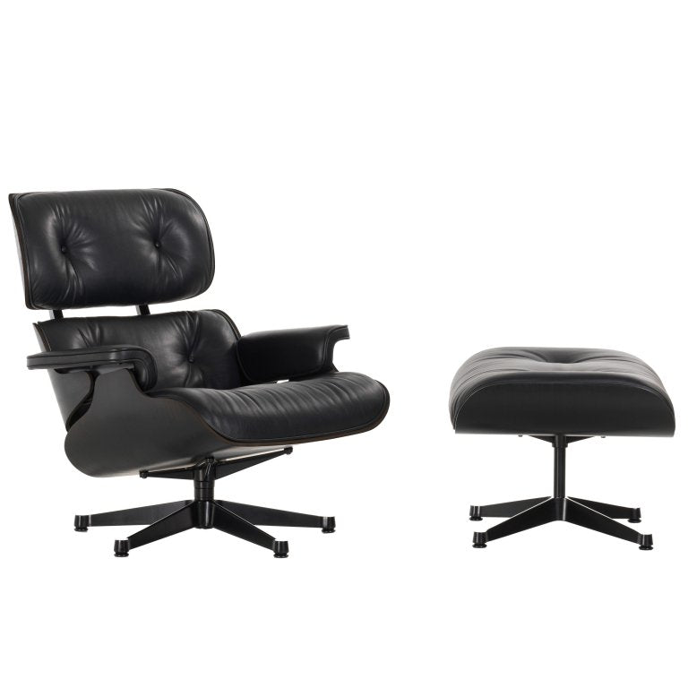 Vitra Eames Lounge chair met Ottoman fauteuil (klassieke afmetingen)