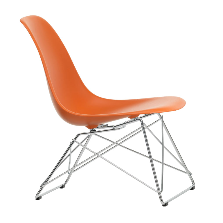 Vitra Eames LSR fauteuil verchroomd onderstel