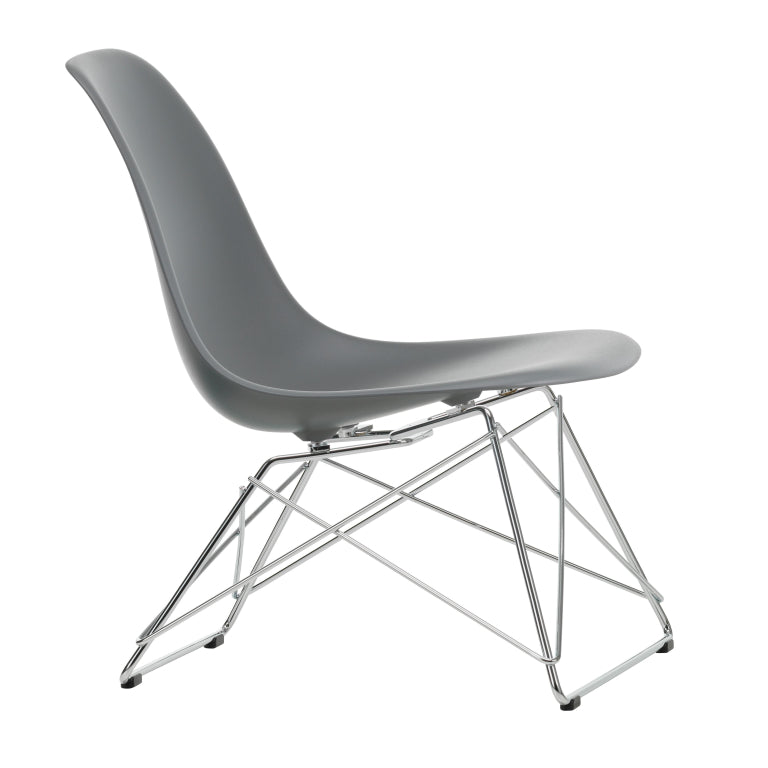 Vitra Eames LSR fauteuil verchroomd onderstel